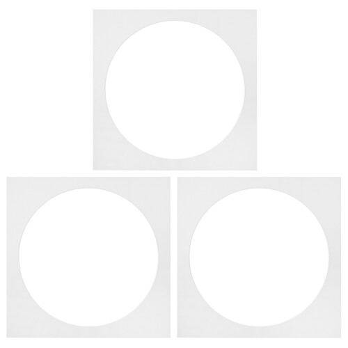3Pcs White Paper Photo Frame Mats Pre-Cut for Artwork Display