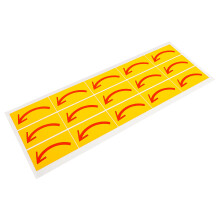 15St Multifunctionele Gele Richtingspijlen Stickers Voor Vloer En