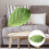 Cozy Leaf Shaped Pillow Green Cloth For Home Sofa Decoration 5