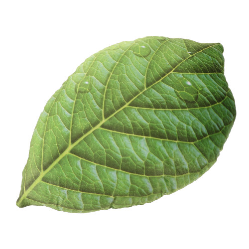 Cozy Leaf Shaped Pillow Green Cloth For Home Sofa Decoration 2
