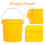 Raindrops 1pcs Heavy Duty Plastic Pails And Buckets For Home Use 5l 8