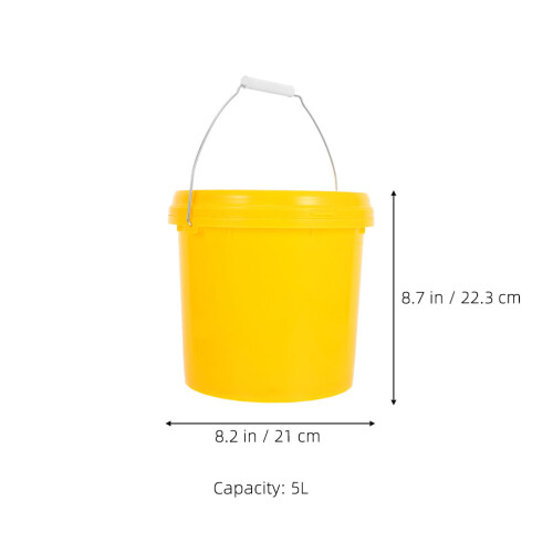 Raindrops 1pcs Heavy Duty Plastic Pails And Buckets For Home Use 5l 1