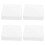 4pcs White Post Caps Weatherproof Plastic Deck Post Covers 10