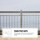 4pcs White Post Caps Weatherproof Plastic Deck Post Covers 6