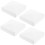4pcs White Post Caps Weatherproof Plastic Deck Post Covers 9