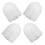 4 Pcs Wand Cleaners Toilet Brush Replacement Head 10