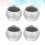 Outdoor Floating Light Plastic Solar Powered For 4pcs 3.9in 6