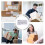 Adhesive Warning Stickers White 1000pcs 2.6x1.4in 7