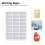 Adhesive Warning Stickers White 1000pcs 2.6x1.4in 9