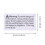 Adhesive Warning Stickers White 1000pcs 2.6x1.4in 2