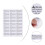 Adhesive Warning Stickers White 1000pcs 2.6x1.4in 4