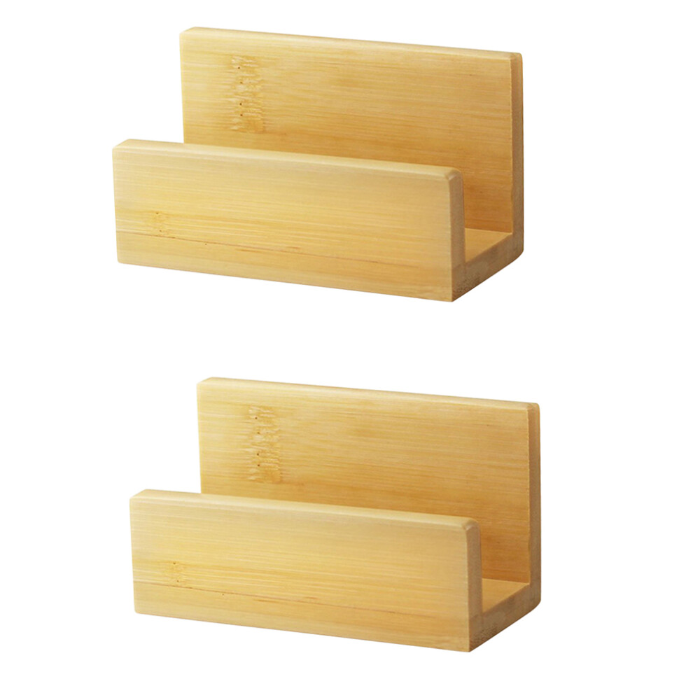 2 Pcs Desktop Business Card Holder Stand Office Supplies-image-OPC-PKP5MKK-NEW