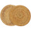 2 Pcs Mat Dining Rattan Heat Insulation Pad Set Tea Cup 1
