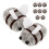 Bee Craft Decoration Wool Felt Grey 10pack 1