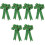 6 Pcs Large St Patrick's Day Wreath Bows DIY Green 5