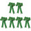 6 Pcs Large St Patrick's Day Wreath Bows DIY Green 4