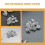 20 Pcs Blind Path Studs Floor Tactile Paving Sidewalk Guide Nail 9