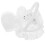 heart-shaped lace wedding ring pillow with handle 1