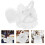 heart-shaped lace wedding ring pillow with handle 9