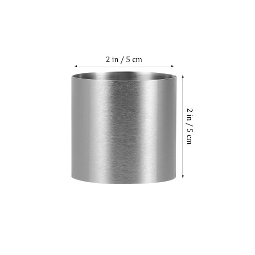 8Stk Kuchenringe Mousse Und Gebäck Backwerkzeug Silber 2