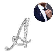 alloy english letter brooch for shirt collar blouse metal a