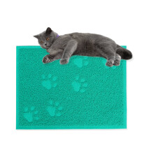 Cat Mats Litter Trapper Mat Lake Blue 1pcs 11.8x15.7in Pvc