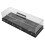 rectangular acrylic cake tray with lid marble pattern dessert holder 11