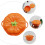 1Pc Ceramic Storage Jar Orange Candy Container Food Storage 4
