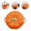 1Pc Ceramic Storage Jar Orange Candy Container Food Storage 5