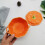 1Pc Ceramic Storage Jar Orange Candy Container Food Storage 11