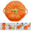 1Pc Ceramic Storage Jar Orange Candy Container Food Storage 3