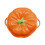 1Pc Ceramic Storage Jar Orange Candy Container Food Storage 2