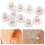 10pcs Clear Silicone Earring Backs for Women Men 9