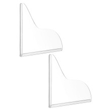 2pcs Shower Splash Guard Acrylic Waterproof Plate for Tubs Sinks