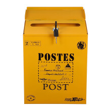 2 Pcs Lock Mailbox Wall Mount Letter Box Newspaper Holder