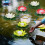 osaladi 6pcs floating lotus light for pool with batteries white 5