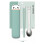 1 set portables essstäbchen besteck, leichtes set mit löffel 5
