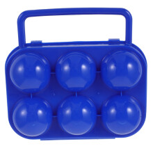 Portable Egg Storage Box For Outdoor Camping Shockproof And Spacious Blue Egg Carrier For Refrigerator And Travel