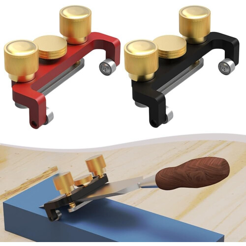 Cleverly Engineered Sharpener Tool For Unmatched Stability In Any Workshop Setting Red, Durable Woodworking Sharpening 1