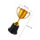 Ceremony Trophy Cup Plastic Golden Trophy Shows 1pcs 2