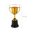Ceremony Trophy Cup Plastic Golden Trophy Shows 1pcs 3