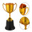Ceremony Trophy Cup Plastic Golden Trophy Shows 1pcs 5