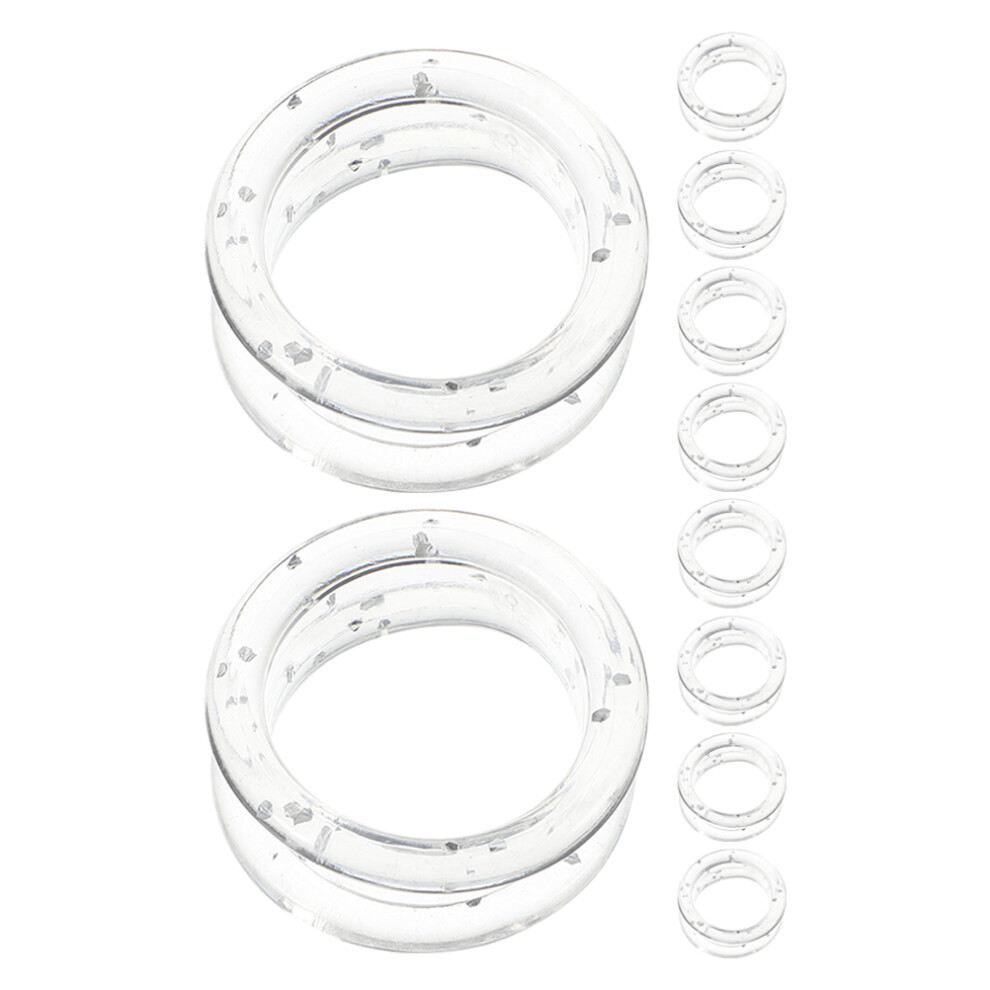 Aboofan 10Pcs Silicone Finger Protector Rings For Scissors