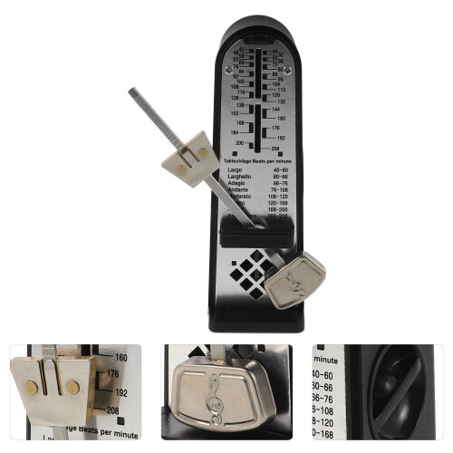 Metronome Piano Tuner Digital Ukulele Guitar Tuner Abs Black 2