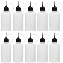 10 Pcs Glue Water Bottling Needle Point Dispenser Applicator Bottles