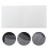 5pcs clear electrostatic stickers for dash cam and phone mounting 11