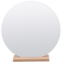 5pcs Wooden Base Desktop Acrylic Mirror Makeup Mirror