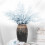 2pcs Blue Decorative Plant Fake Leaf Decor Material 7