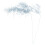 2pcs Blue Decorative Plant Fake Leaf Decor Material 4
