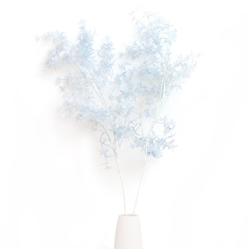 2pcs Blue Decorative Plant Fake Leaf Decor Material 2